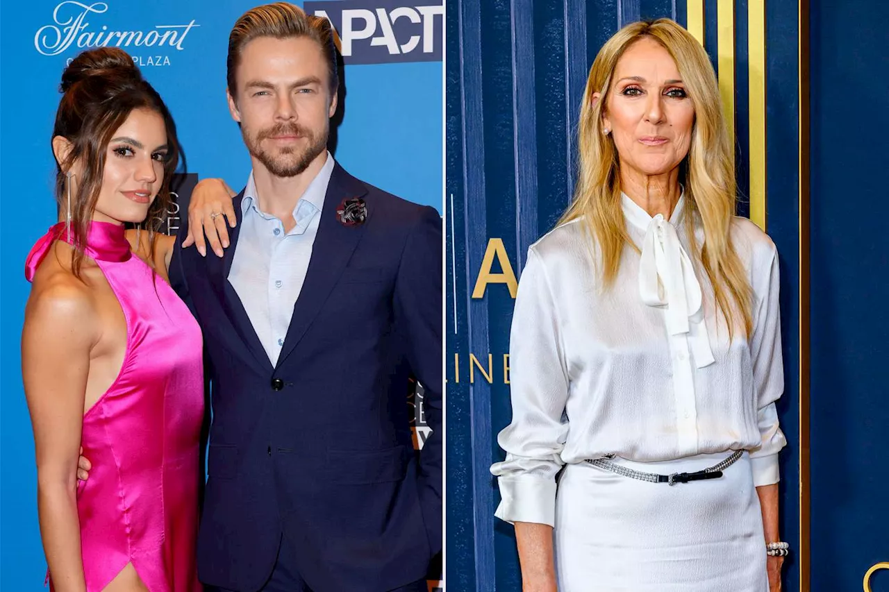 Derek Hough praises Celine Dion, says her documentary reminded him of wife Hayley Erbert's health scare