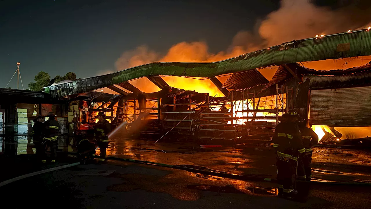 Fire breaks out at California warehouse, firefighters contain blaze