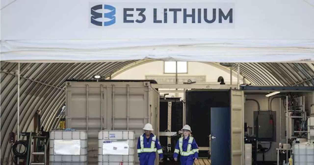 Alberta lithium company E3 pegs capital cost of proposed project at $2.47B