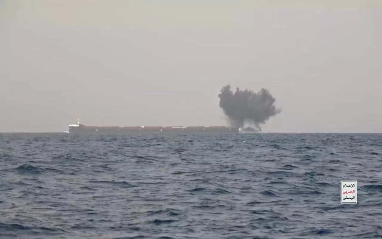 Ship attacked in Red Sea in latest maritime assault likely carried out by Yemen’s Houthi rebels