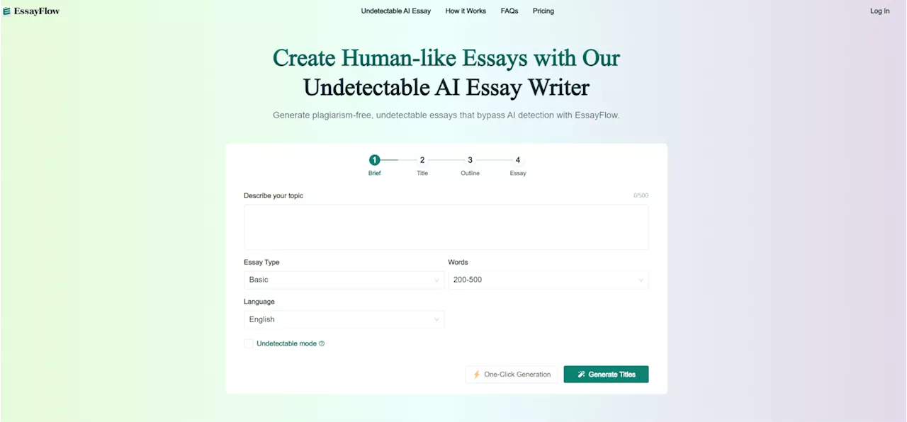 EssayFlow Review: Setting the Standard for Undetectable AI Essay Writing