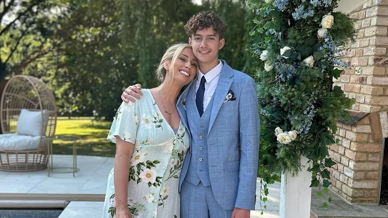 Stacey Solomon's 16-year-old son Zachary towers over her amid emotional milestones