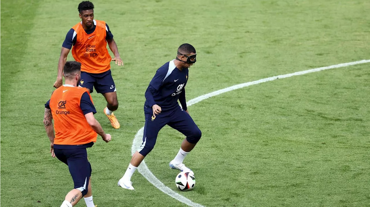 Euro 2024 : les Bleus à l’entrainement et au complet à cinq jours de France