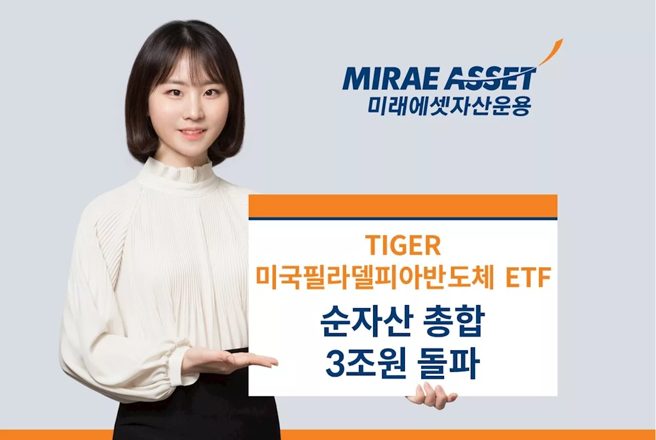 미래에셋, ‘TIGER 미국필라델피아반도체 ETF 시리즈’ 순자산 3조원 돌파