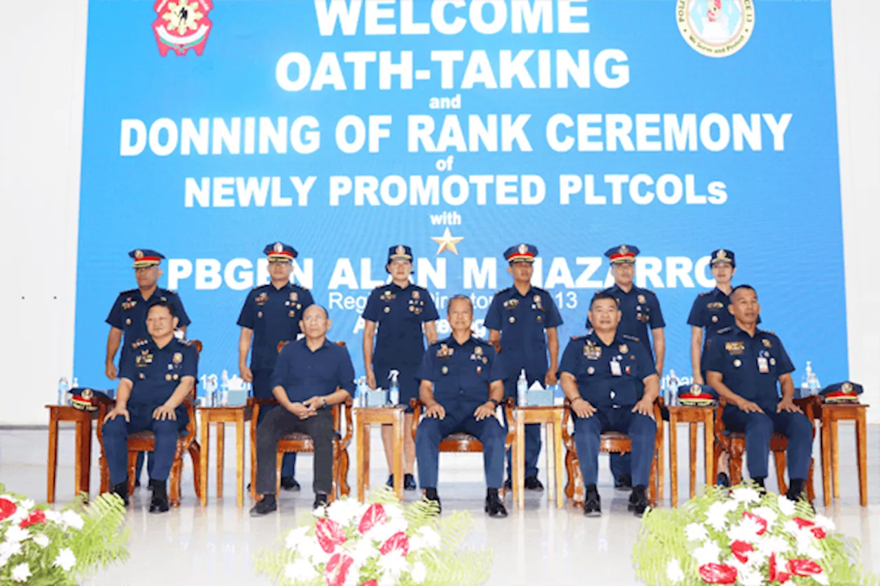 6 PRO-13 police officers promoted to lieutenant colonels