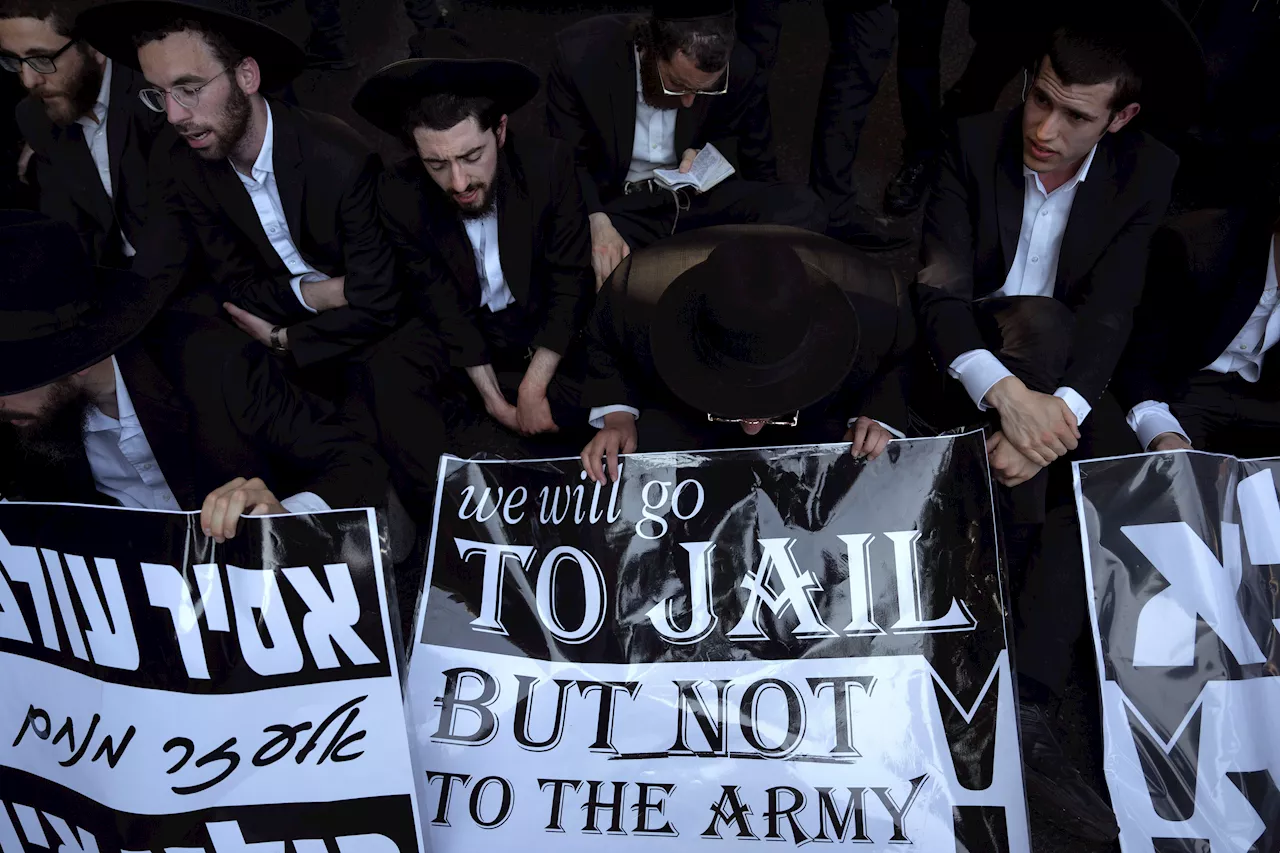 Ultra-Orthodox Jews block highway to protest Israel's new mandatory military service ruling