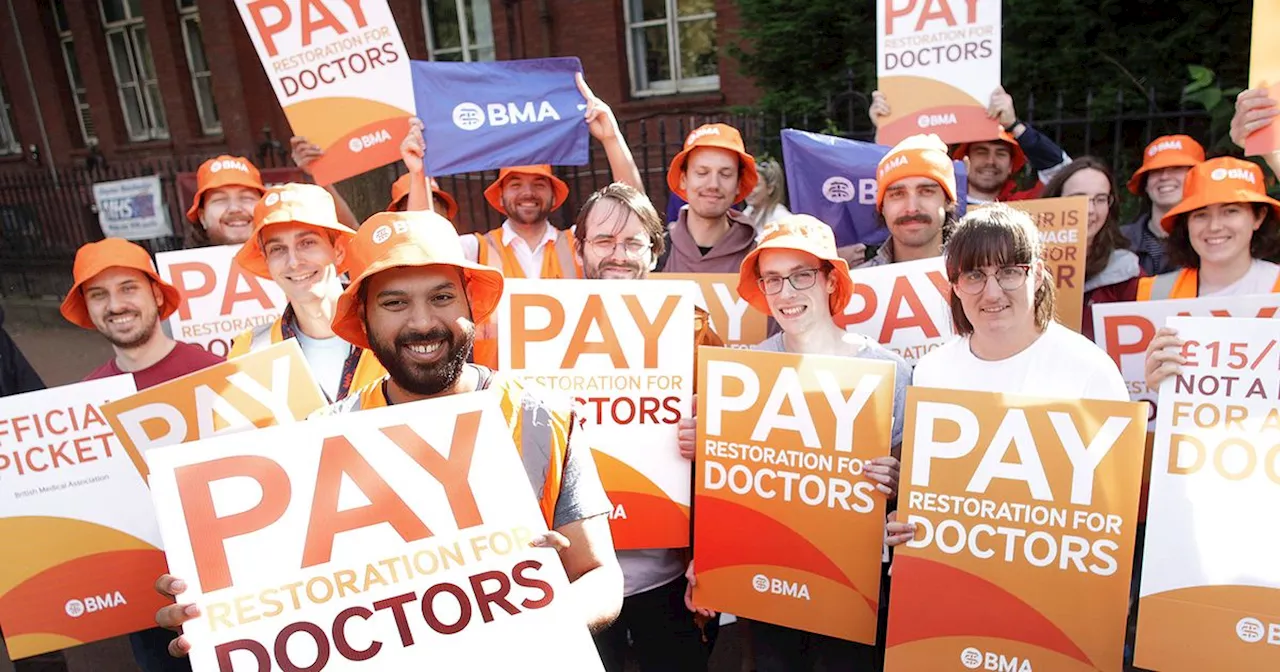 Junior doctors in Manchester join five-day strike as general election looms