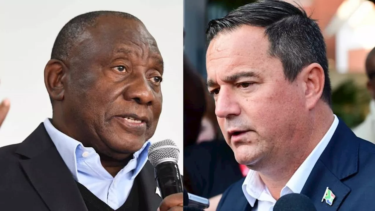  Ramaphosa's scathing 'Dear John' letter to Steenhuisen