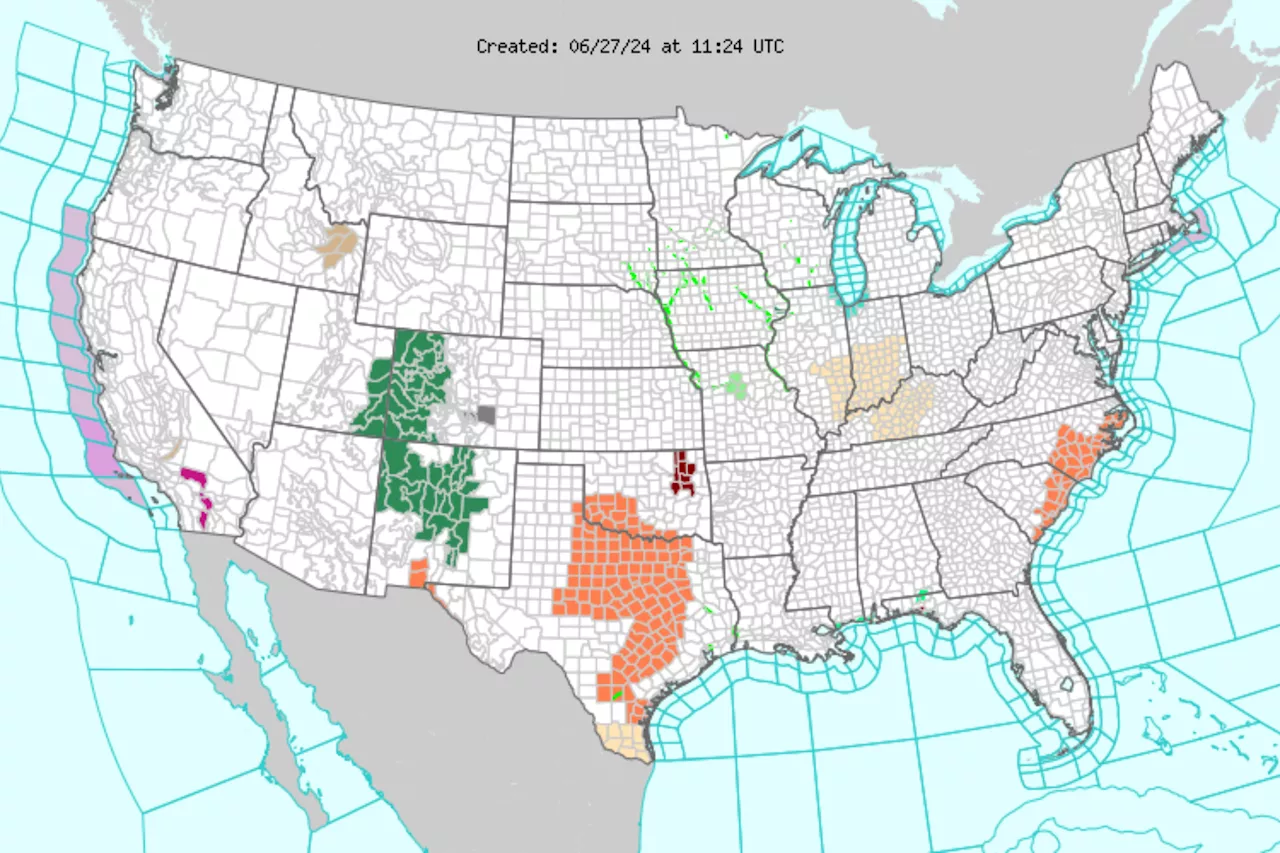 Map Shows Where Torrential Rain Will Fall in Desert