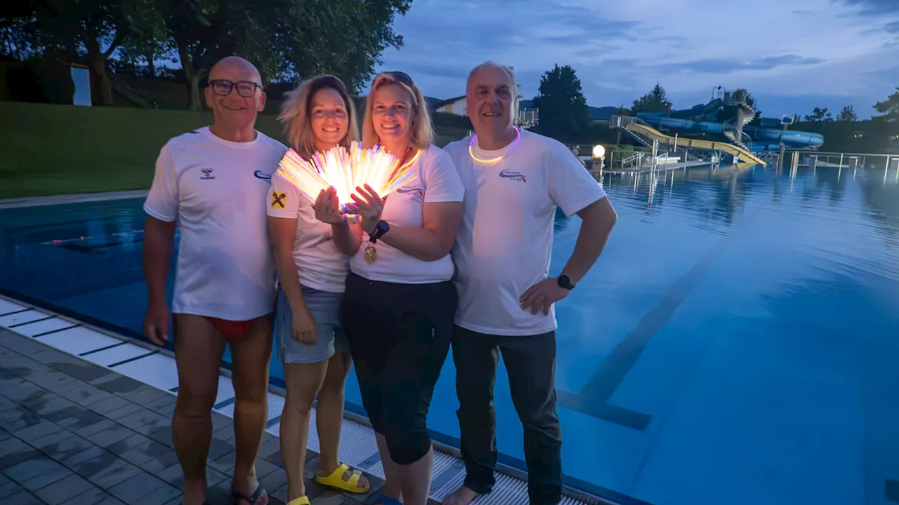 60 Jahre Wachaubad: Schwimmunion lud zum Vollmondschwimmen