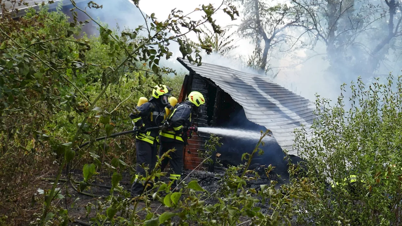 Gartenhütte in Strasshof brannte völlig nieder