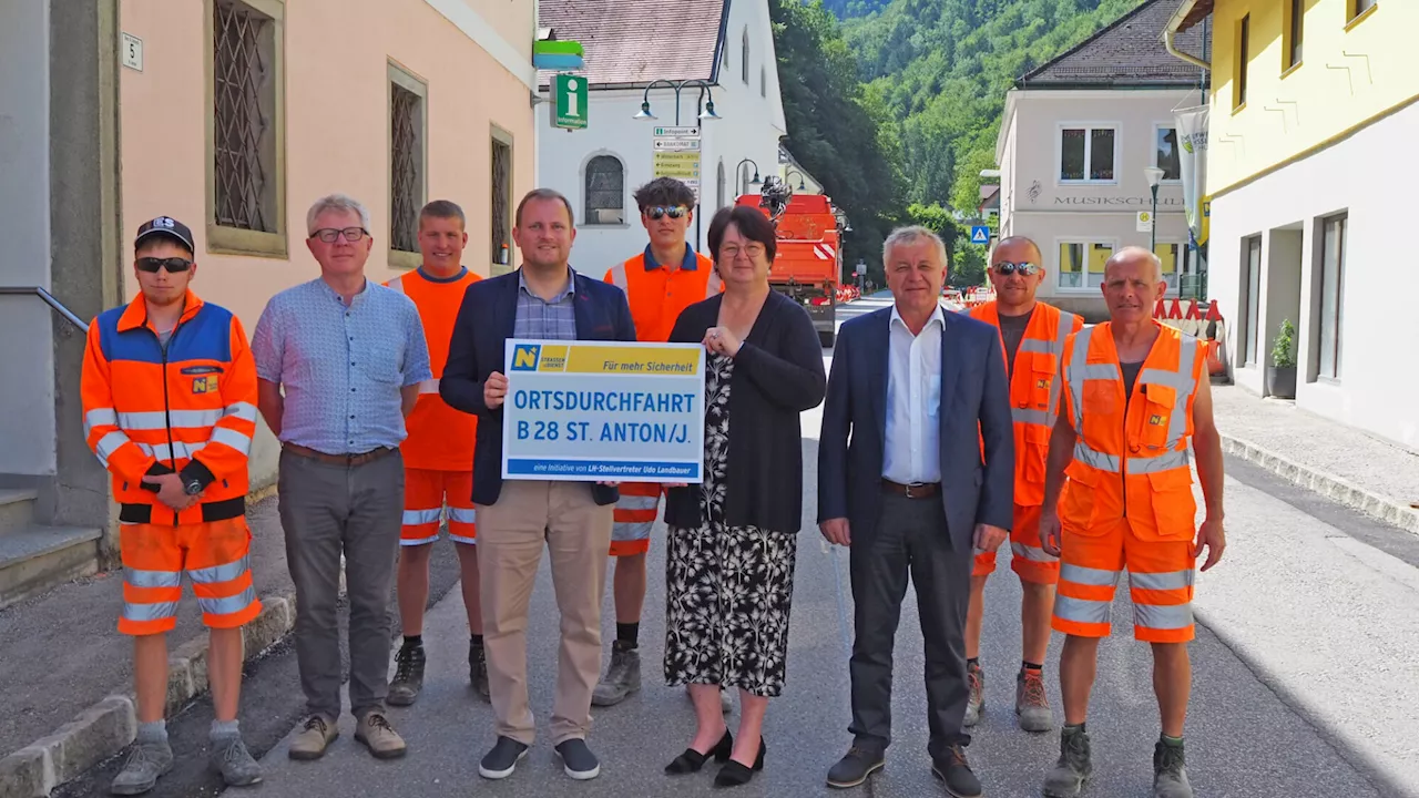 St. Anton: Straßenbauarbeiten laufen auf Hochtouren