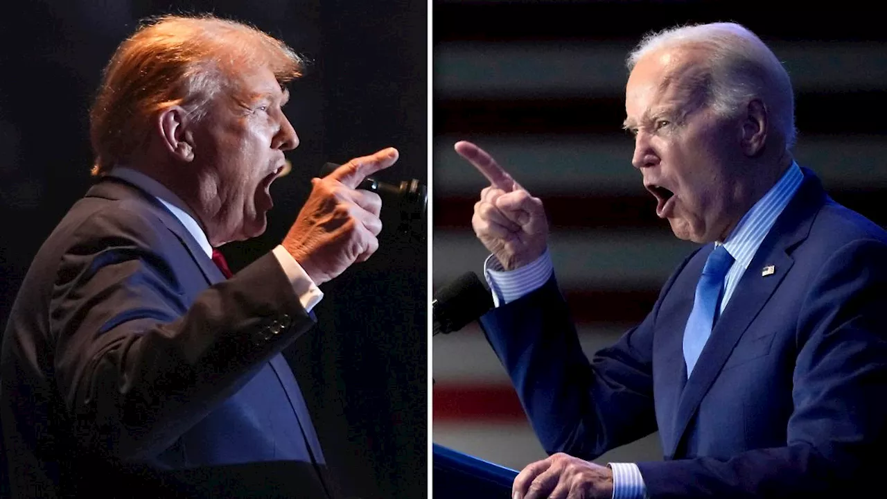 Herausforderer Donald Trump duelliert sich mit US-Präsident Joe Biden im Fernsehen