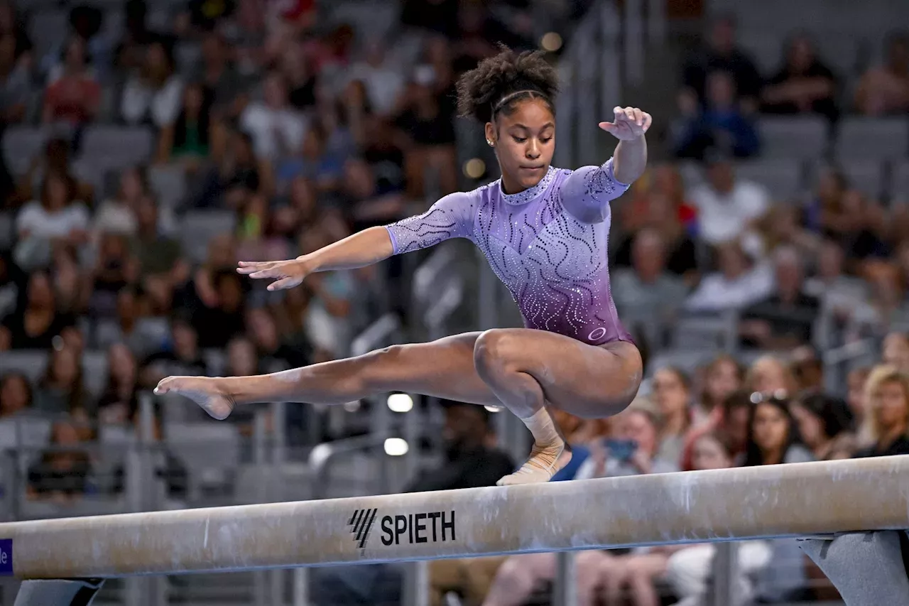 Sports: US gymnastics star Skye Blakely in tears after practice injury ...