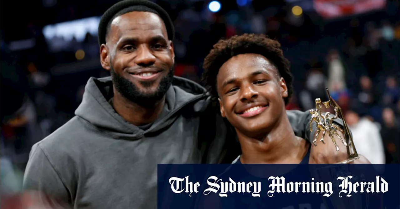 LeBron James, son Bronny to play together at Lakers after draft move