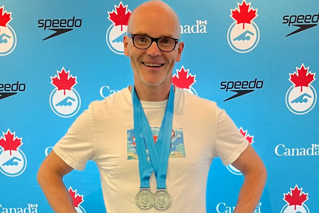 Longtime swimmer keeping active while reaching the podium