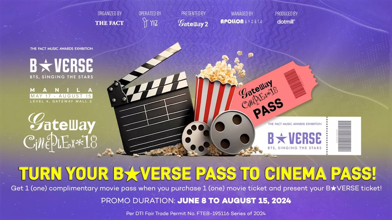 Turn your B★VERSE pass into cinema pass at Gateway Cineplex 18