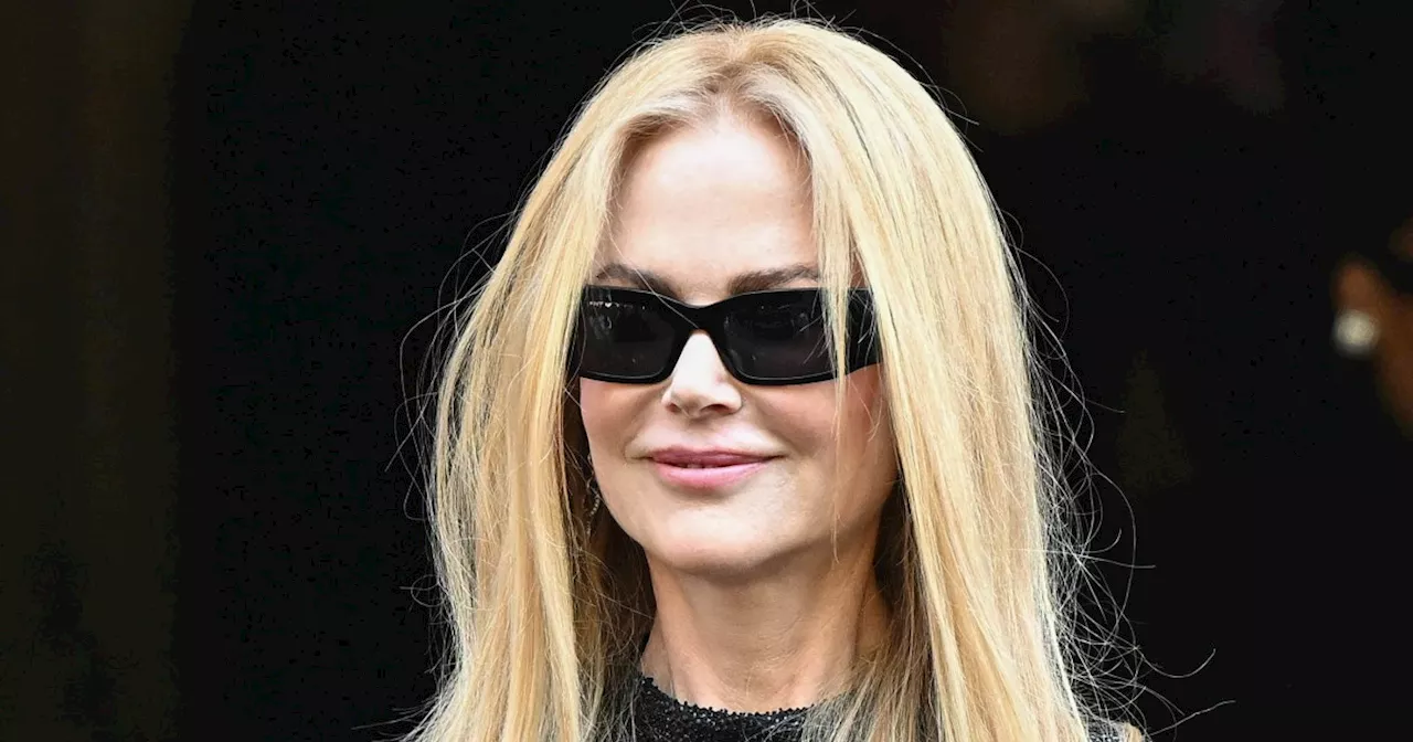 Nicole Kidman And Daughter Sunday Rose Attend Paris Fashion Week