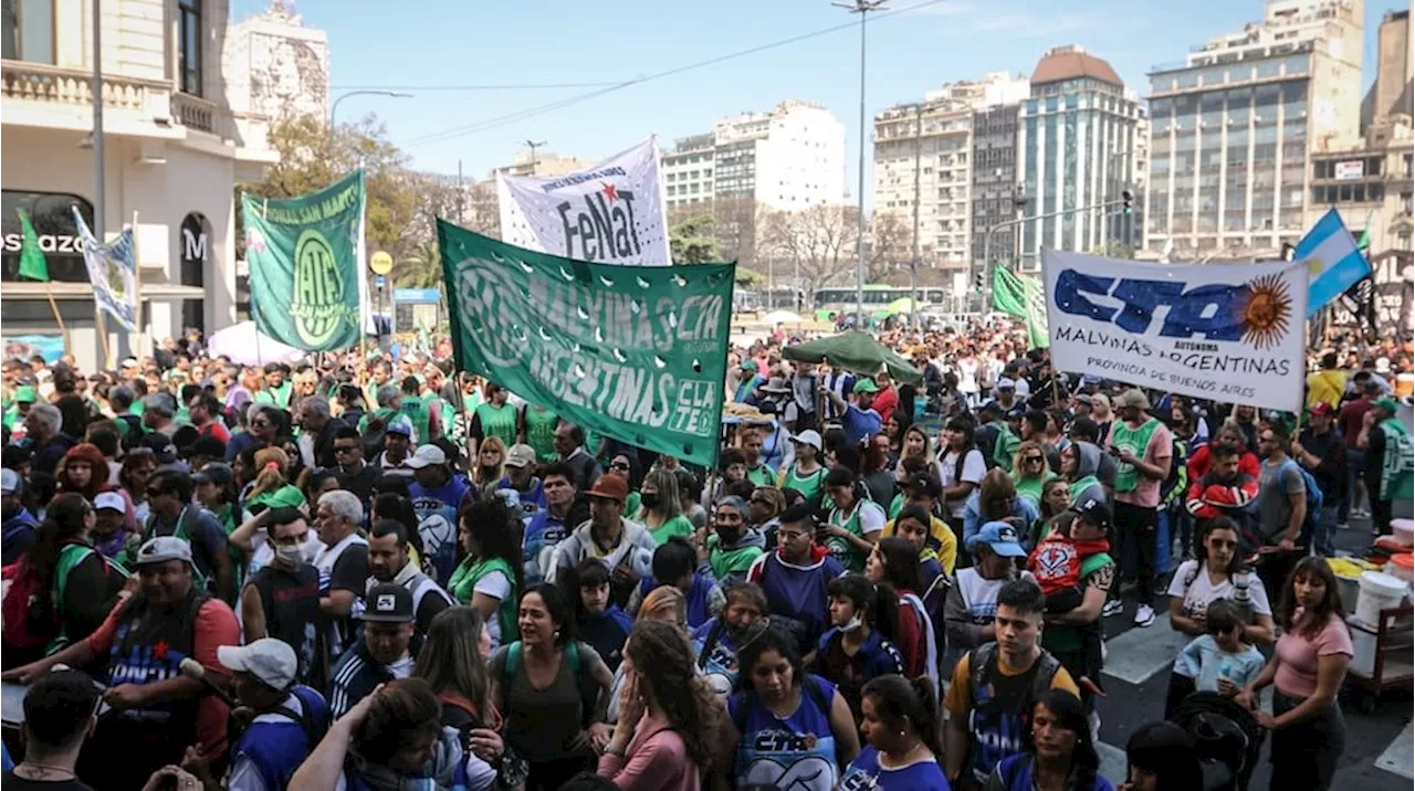Jornada caliente en el Congreso: los gremios se movilizan en contra de la Ley Bases y el paquete fiscal