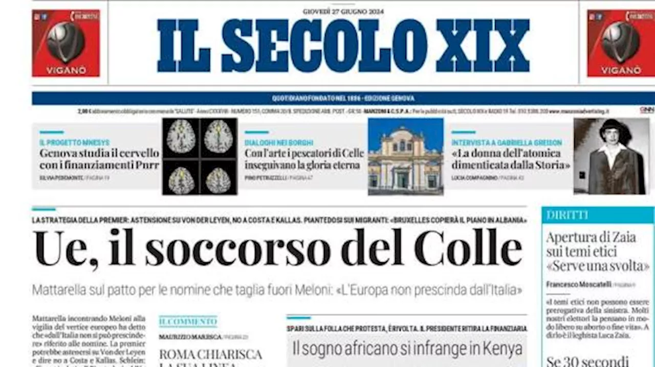 Il Secolo XIX sul Genoa: 'Martinez all'Inter: Kotarski primo nome per la porta'