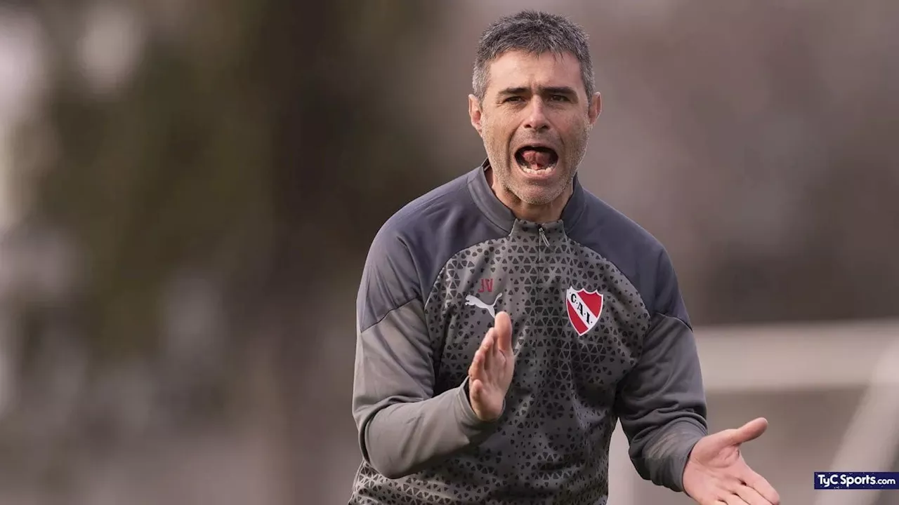 Los detalles del primer entrenamiento de Julio Vaccari en Independiente: quiénes conforman su cuerpo técnico