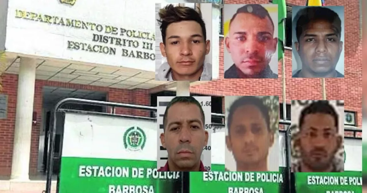 Alerta: Seis peligrosos delincuentes se fugaron de la estación de Policía de Barbosa, Santander