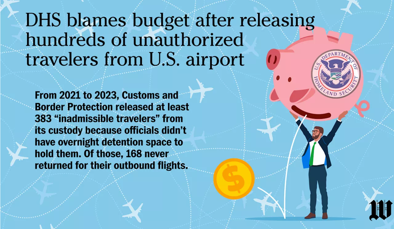 DHS blames budget after releasing hundreds of unauthorized travelers from U.S. airport