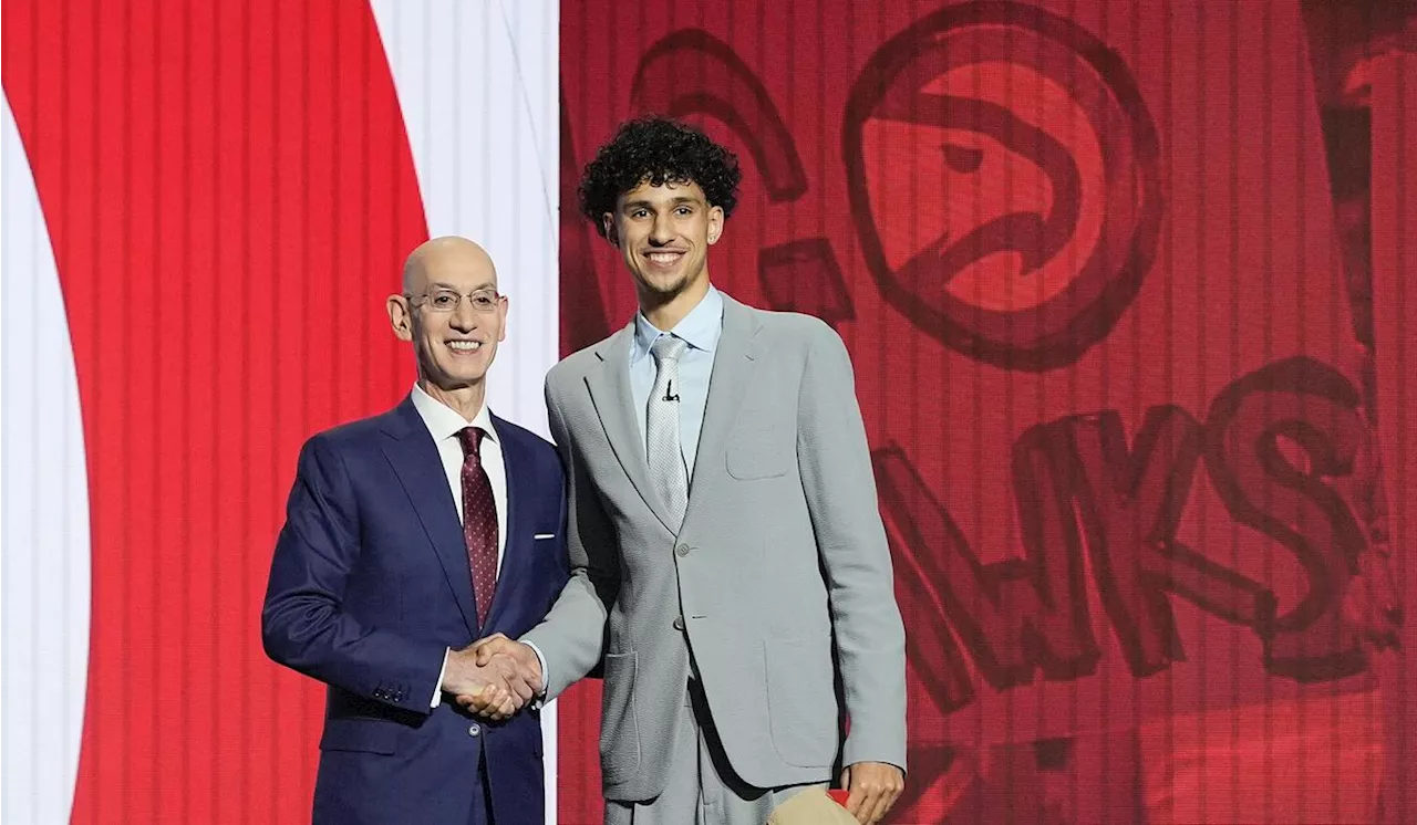 Hawks take Zaccharie Risacher with No. 1 pick in NBA draft