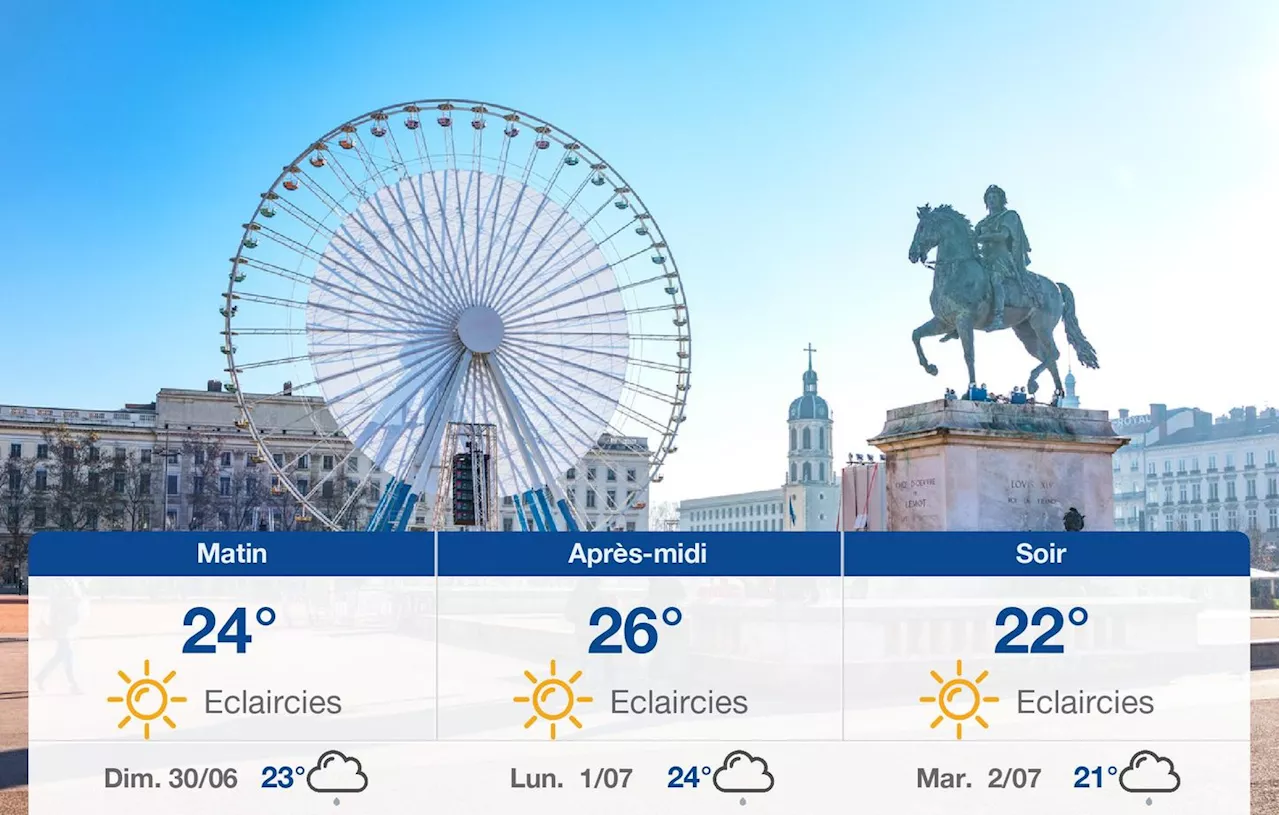 Météo Lyon: prévisions du samedi 29 juin 2024