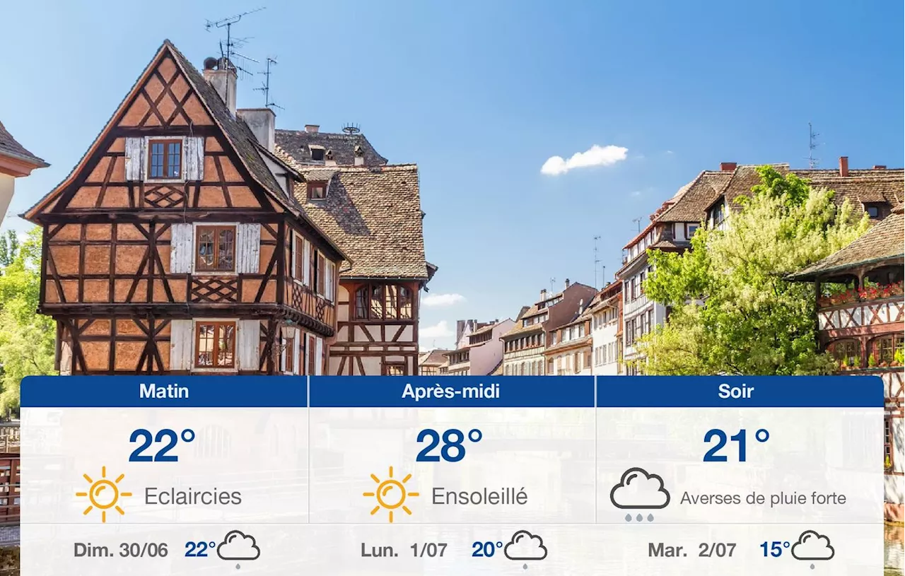 Météo Strasbourg: prévisions du samedi 29 juin 2024