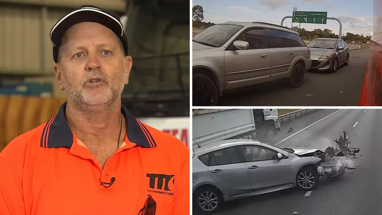 Truckie reveals what tailgating driver said after brake-check leads to multi-vehicle Bruce Hwy crash