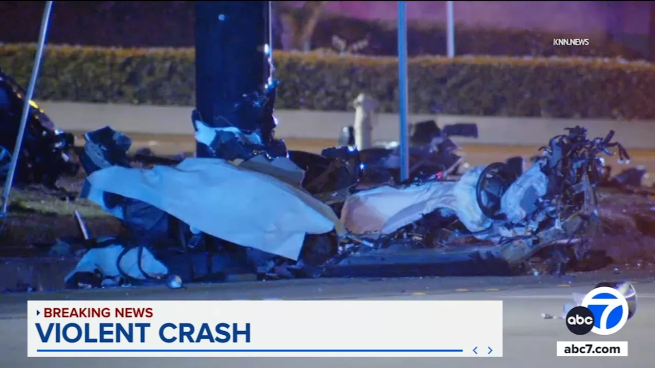 4 people killed in violent multi-vehicle crash after chase involving DUI suspect ends in Upland