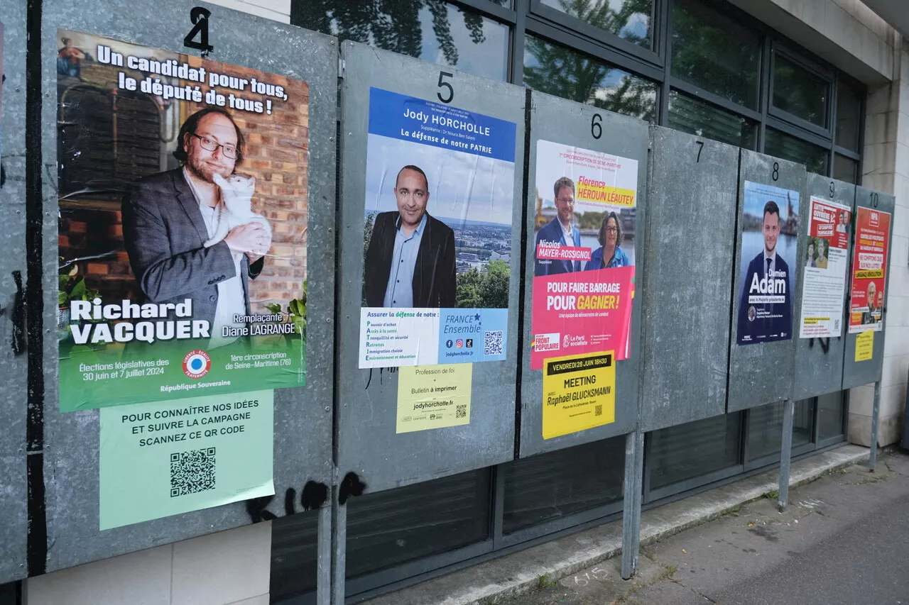 Vintage ou surprenantes : une experte analyse les affiches des candidats de Rouen pour les Législatives