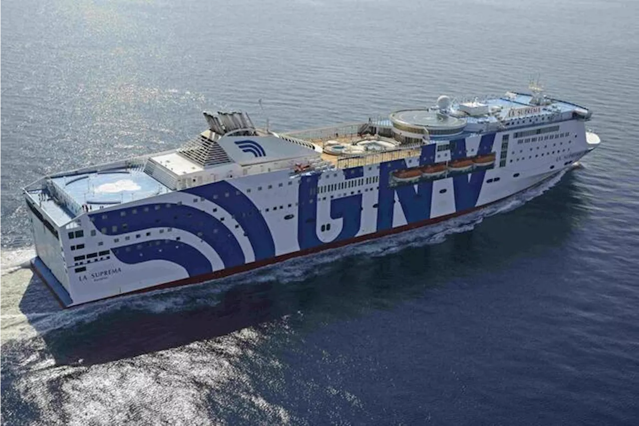 Gnv, primo pieno con biofuel green, debutto a Genova su Rhapsody