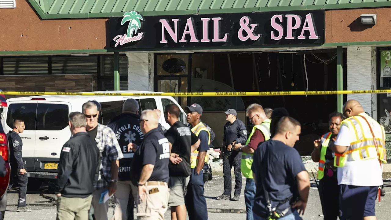 Long Island: Minivan slams into nail salon, killing 4 and injuring 9