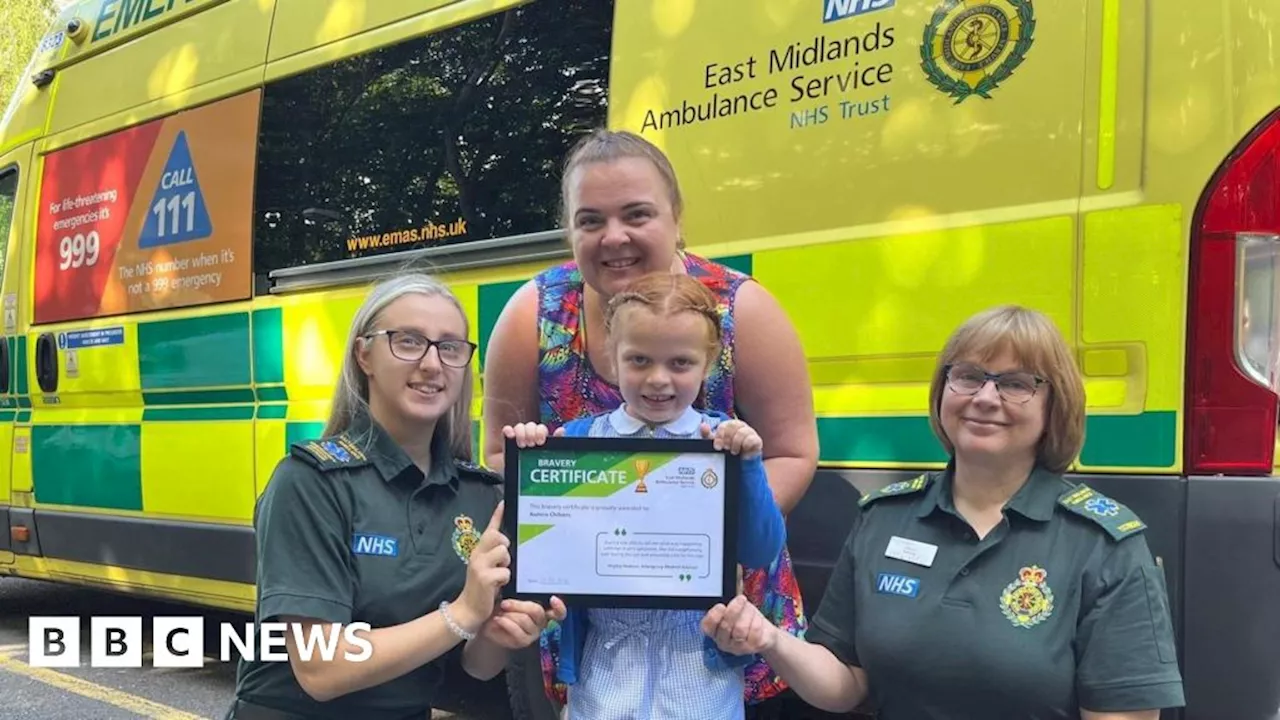 Rainworth: Girl, 6, rescues seriously ill mum with emergency call