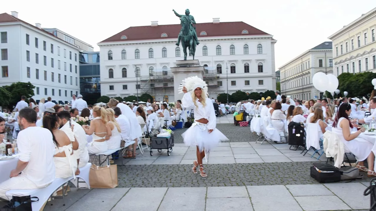 Diner en blanc: Münchens größtes Freiluft-Picknick