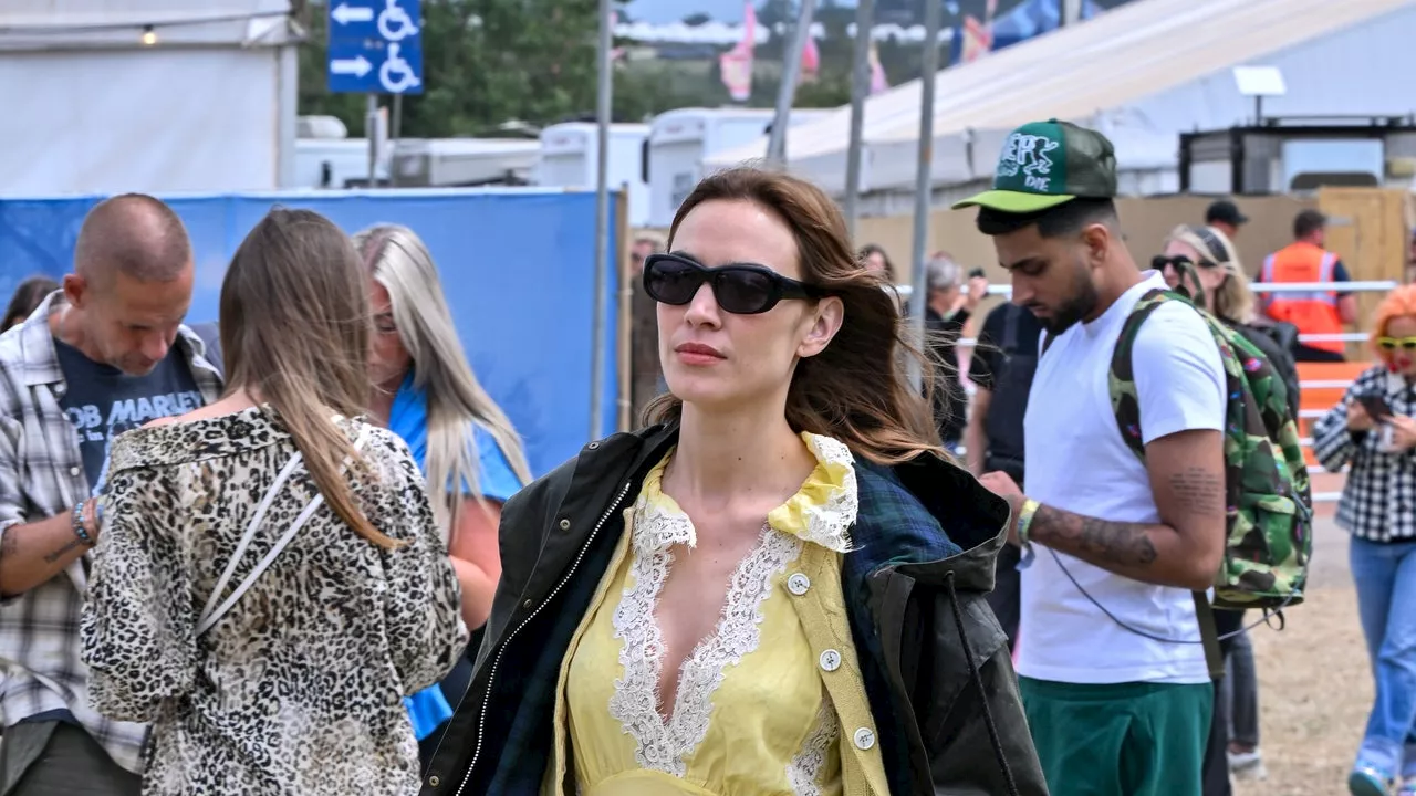 Alexa Chung Brings Back Her Barbour Collab At Glastonbury