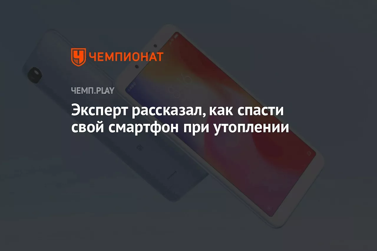 Эксперт рассказал, как спасти свой смартфон при утоплении