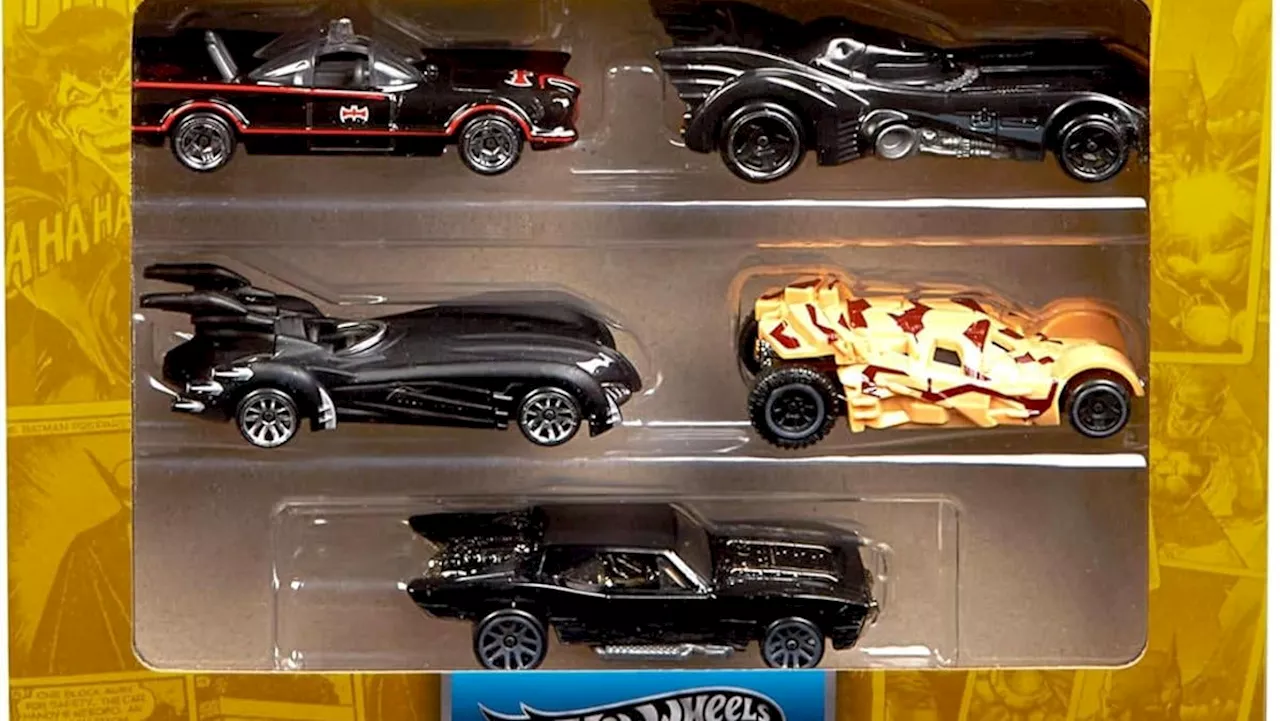 Hot Wheels Batman 85th Anniversary Set Includes 5 Batmobiles