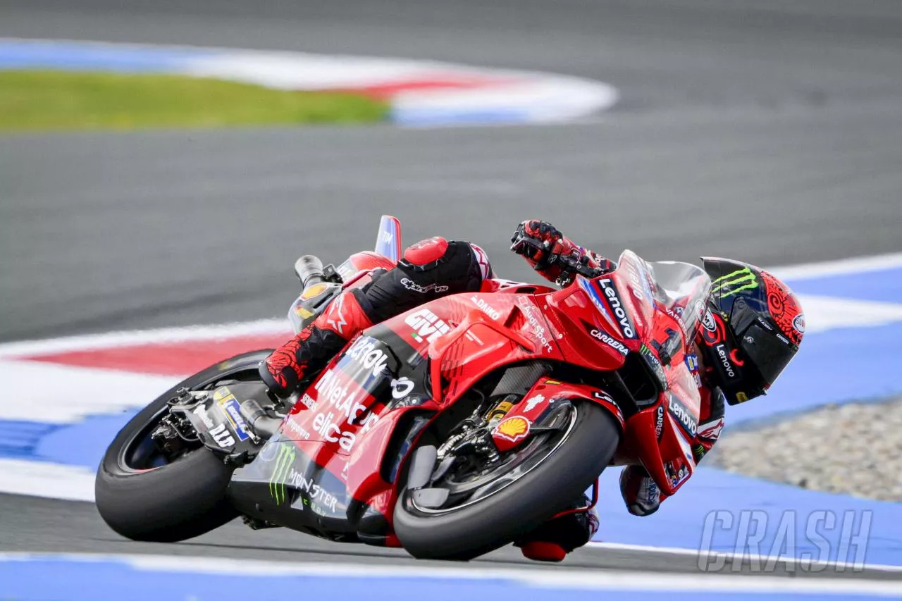 Dutch MotoGP: Francesco Bagnaia leads FP1 ahead of Marc Marquez