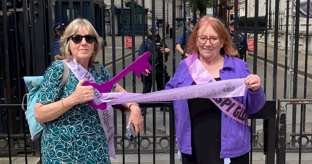 Paisley WASPI women in Downing Street fight for compensation trip