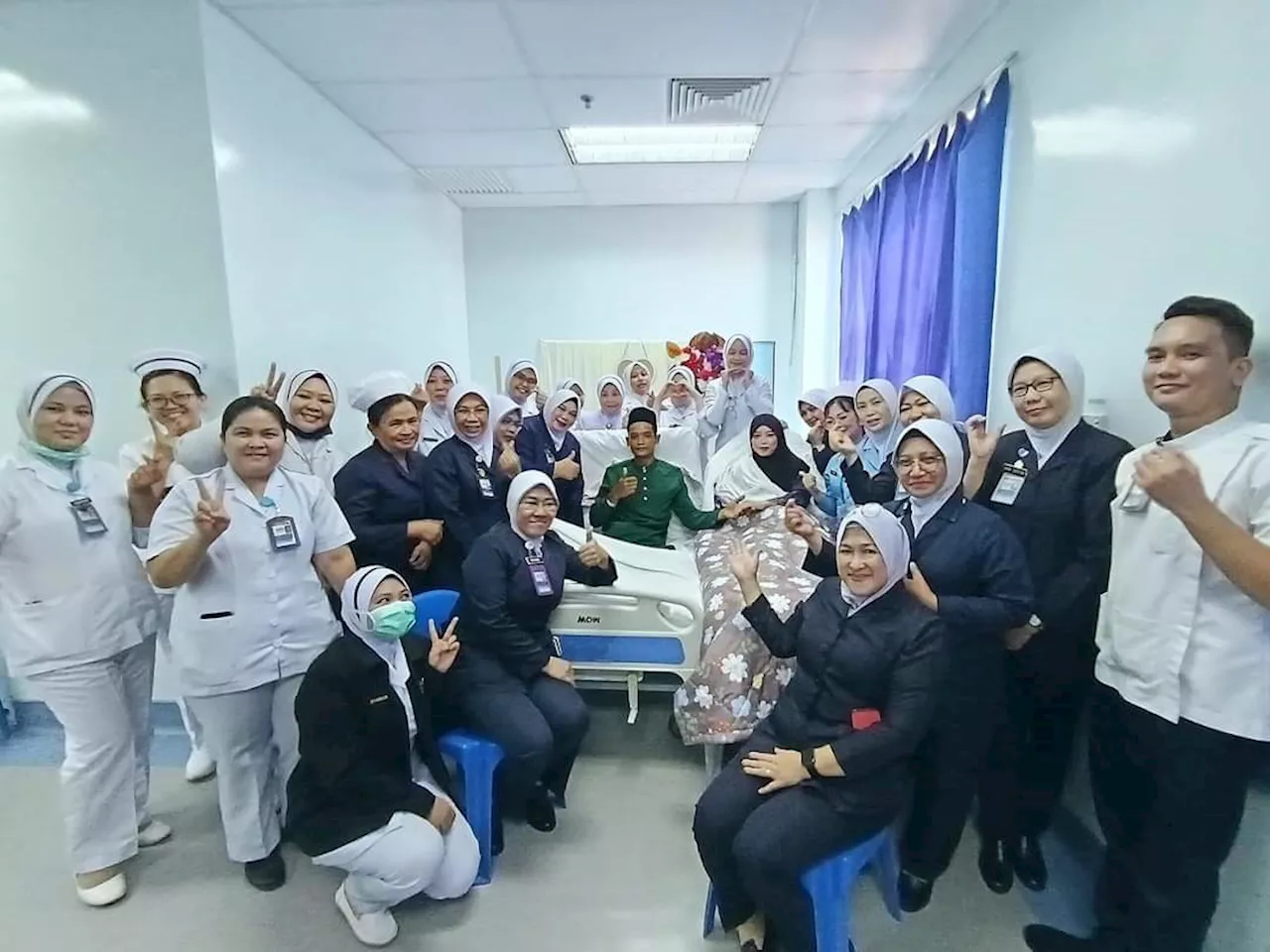 Dua mempelai terpaksa nikah di wad hospital Sandakan kerana mereka masih dirawat