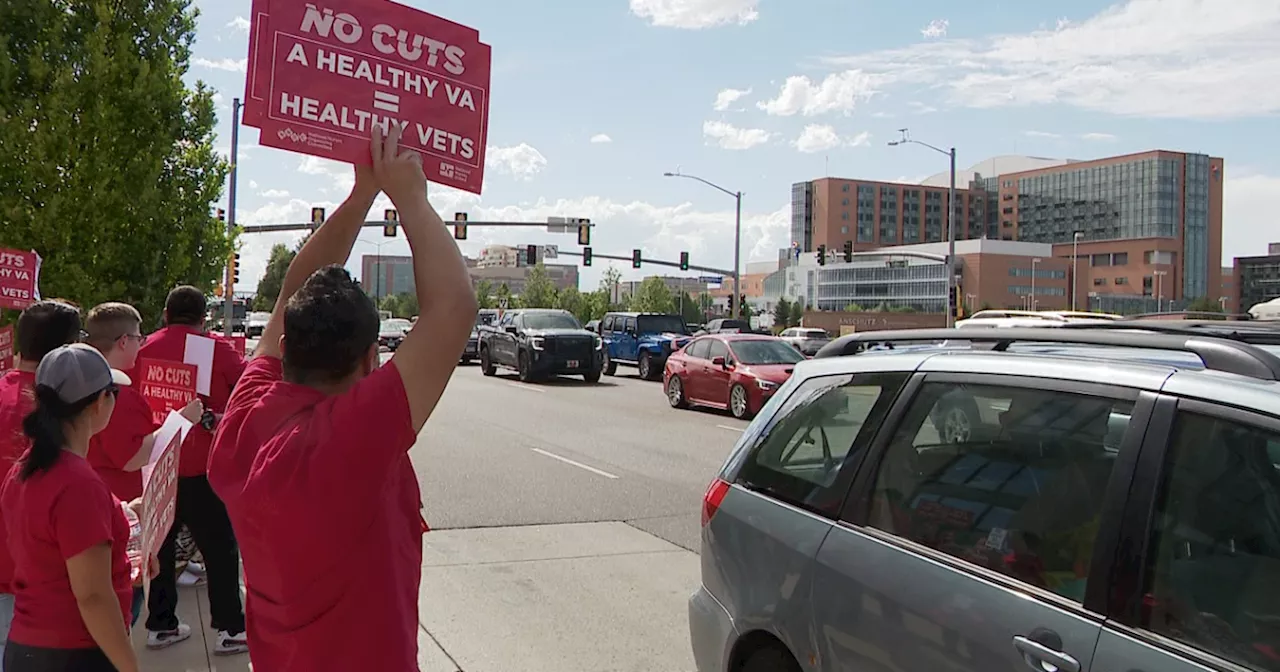 'There's not enough of us to go around': VA nurses rally in Aurora claiming a staffing crisis