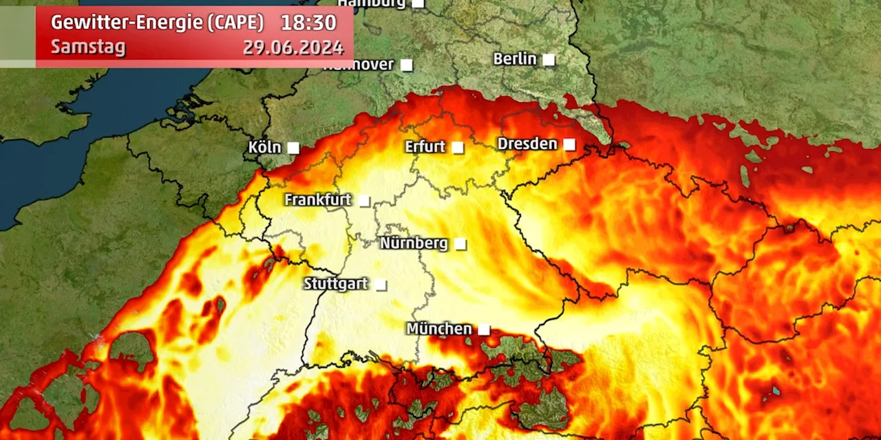 Wetter im Ticker: Am Samstag gibt es schwerste Gewitter, die Deutschland kennt