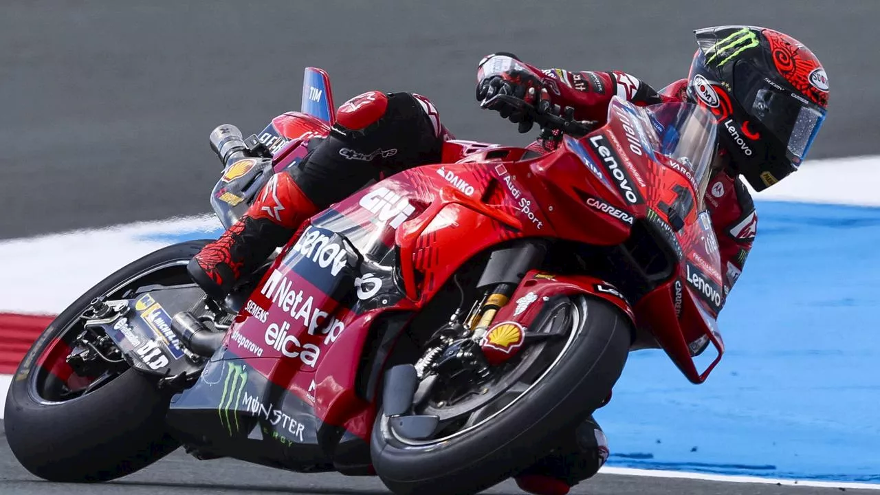 Italian star shatters qualifying record in sizzling display at Dutch MotoGP