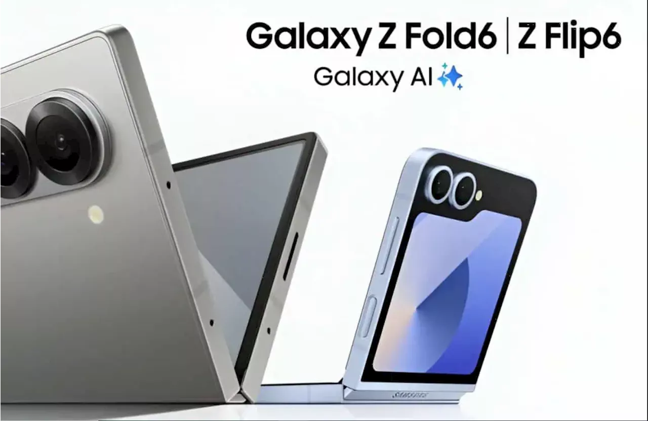 Galaxy Z Fold 6 and Flip 6 render images leaked