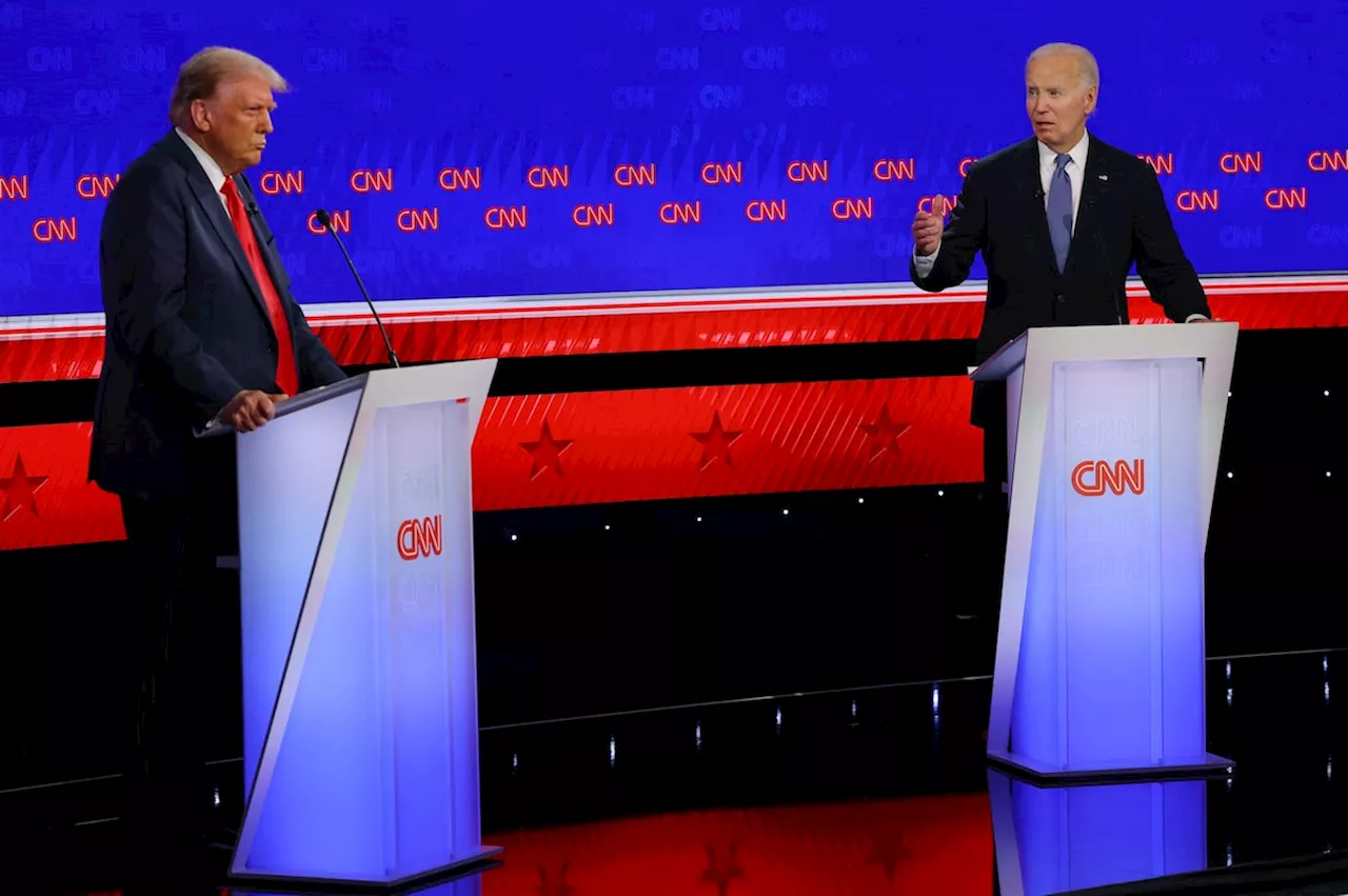 First U.S. presidential debate sees Biden trip over words, Trump bash Ukraine aid