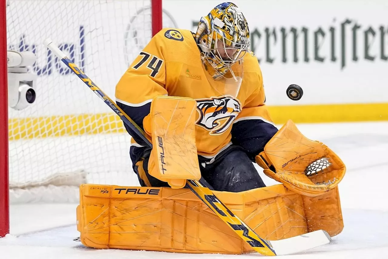 Predators, franchise goalie Juuse Saros agree to terms on an eight-year contract