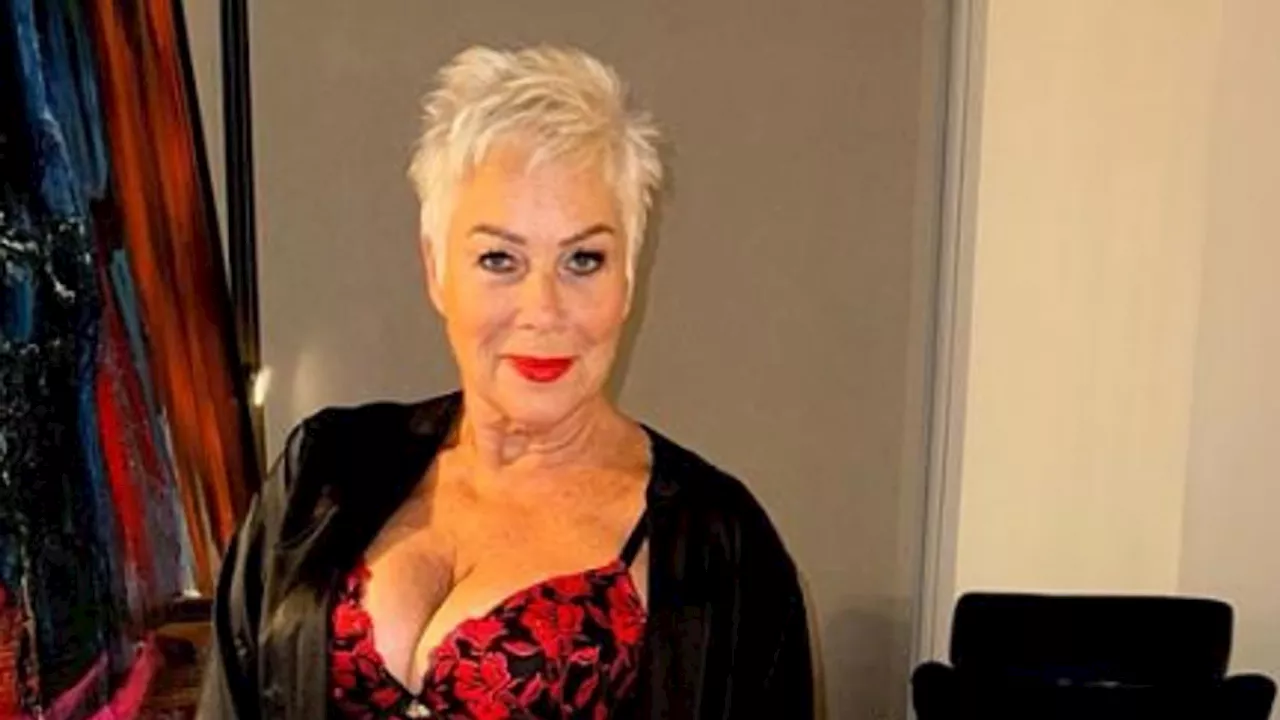 Loose Women star Denise Welch poses in sheer dress on the beach during surprise reunion